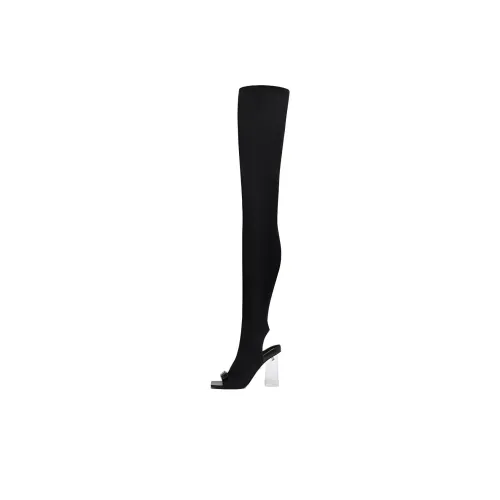 VERSACE Gianni Over The Knee Boots 10,5cm Женские Черные