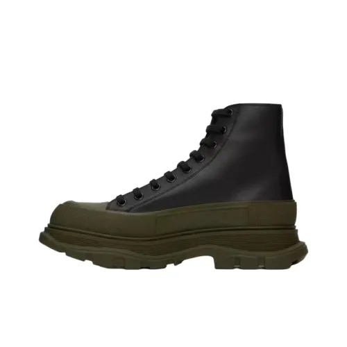 Alexander McQueen Tread Slick Короткий Martin Boot Мужской Черный