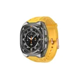 Прозрачная черная рамка с желтыми линзами