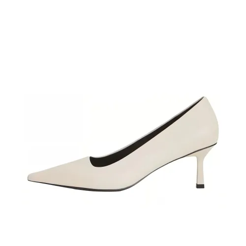 12 STOREEZ Узкий каблук Высокие каблуки 6,5 см Женские Слоновая кость