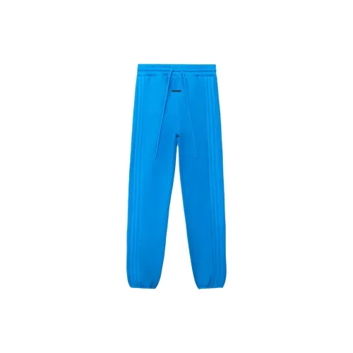 Fear Of God Athletics Adidas Co Branded Paragraph Blue Men's Knitted Training Pants Fear Of God Athletics Adidas Co Брендированный Paragraph Синие Мужские Вязаные Тренировочные Штаны