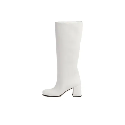 MIU MIU Колено Высокие сапоги 6,5 см Женские Белые