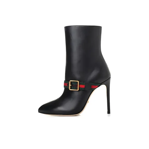 GUCCI Sylvie Ботильоны 7,5 см Женские Черные