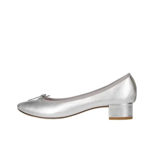 Repetto Грубый каблук Высокие каблуки 3 см Женские Серебряный