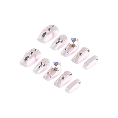 GECHUAN Dreamy Magic Mirror Pink Fashion Sparkling Rhinestone Elegance Brightening Mermaid Micro Dream 20mm