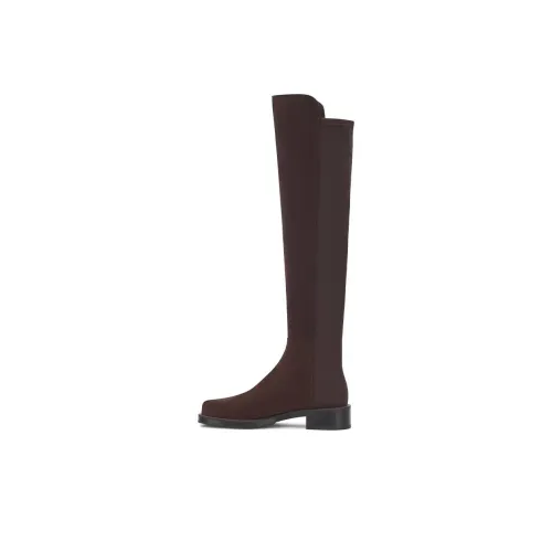 Stuart Weitzman SW 5050 Колено Высокие сапоги 4CM Женские Умбра