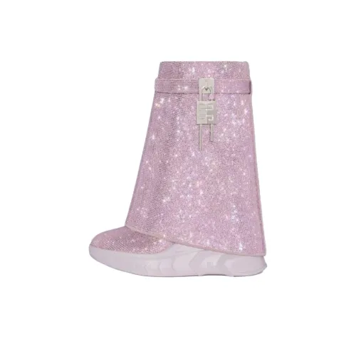 Givenchy Shark Lock Ботильоны 8 см Женские Розовые