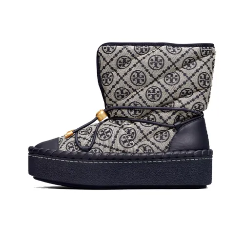 Tory Burch T Monogram Термостойкие Сноубутсы Женские Морской Синий
