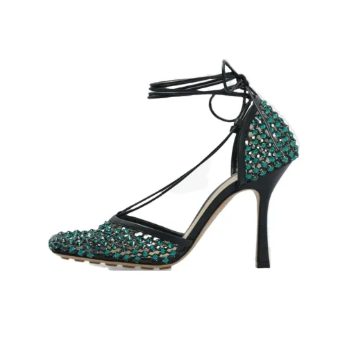 Bottega Veneta Эластичные Высокие каблуки Зеленые Женские