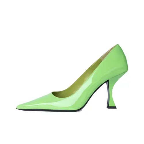 By Far Viva Узкий каблук Высокие каблуки 9 см Женские Ярко-зеленый