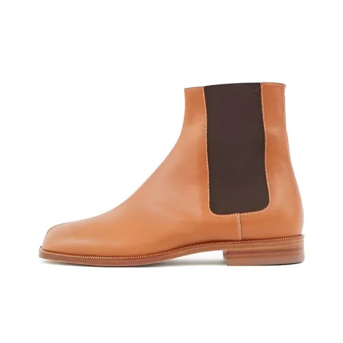 Maison Margiela Tabi Короткий Челси Мужской Коричневый