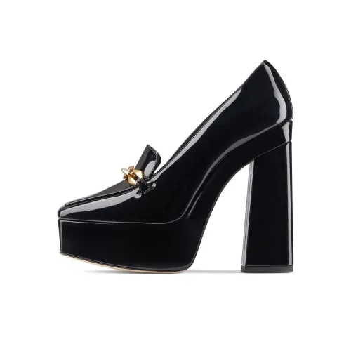 Jimmy Choo Грубый каблук Высокие каблуки 14 см Женские Черный