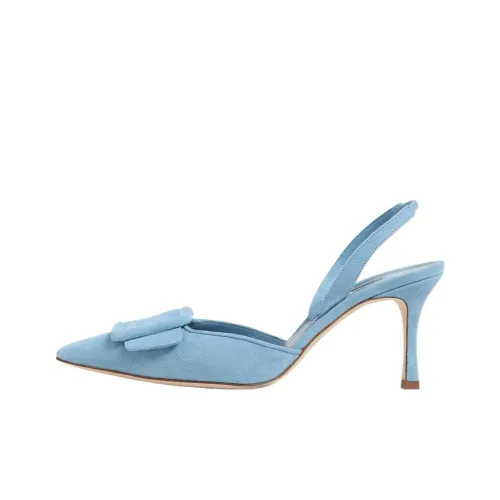 MANOLO BLAHNIK Высокие каблуки Синие Женские