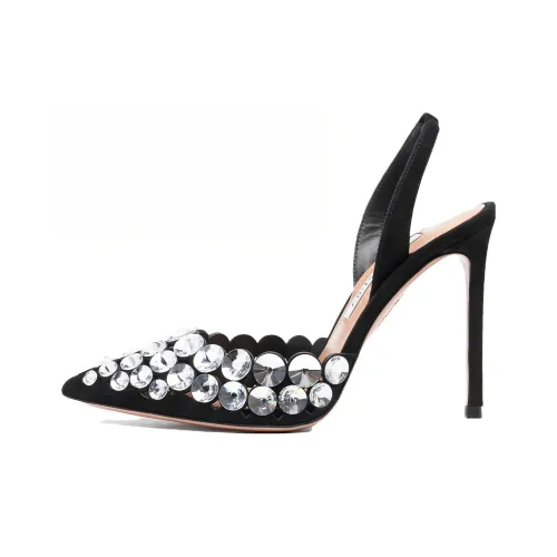 AQUAZZURA Узкий каблук Высокие каблуки 11 см Женские Черный