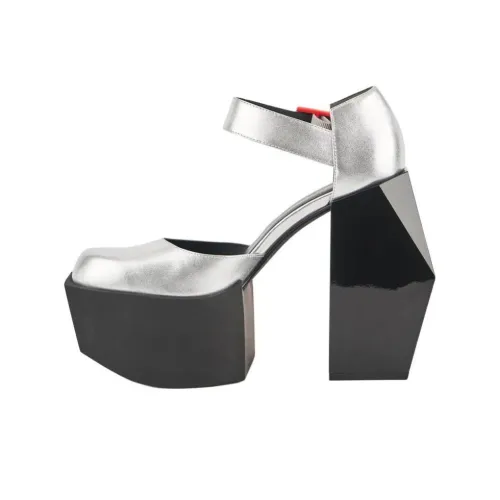 UNITED NUDE Высокие каблуки Серебряный Женские