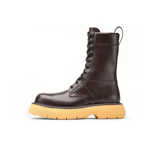 Bottega Veneta Crew Martin Boot Мужской Темно-коричневый