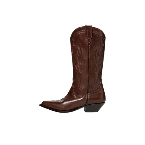 SONORA BOOTS Колено Высокие сапоги 3,5 см Женские Коричневый