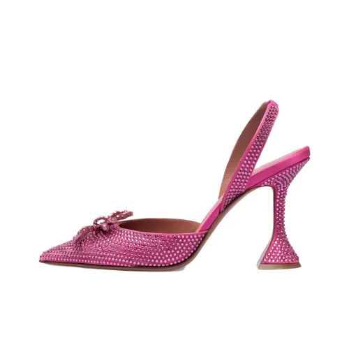 AMINA MUADDI Нестандартный каблук Высокие каблуки 9,5 см Женские Розовый