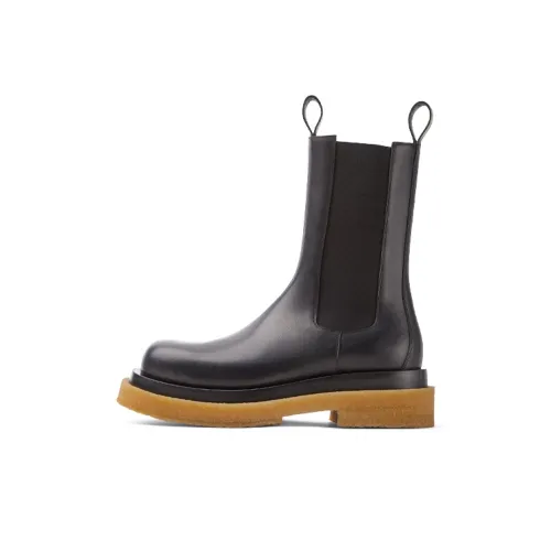 Bottega Veneta Lug Chelsea Короткий Челси Мужской Черный