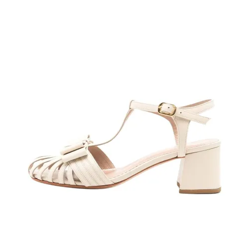 Sarah Chofakian Marly Квадратный каблук Высокие каблуки 4,5 см Женские Белые