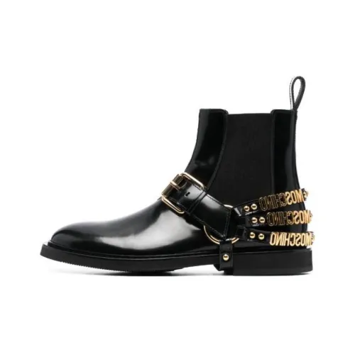 MOSCHINO Stivali Nero Короткий Челси Мужской Черный