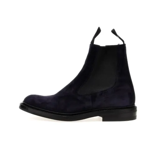 Tricker's Henry Ankle Chelsea Boots Мужские Морской Синий