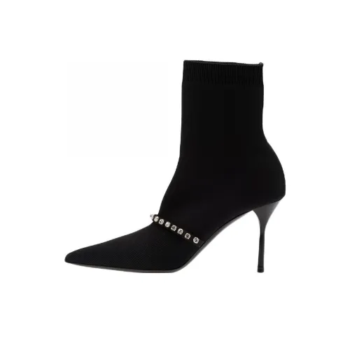 MIU MIU Ботильоны 8,5 см Женские Черные