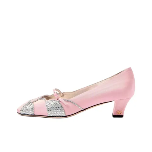 Valentino BOWOW Garavani Песочные часы Высокие каблуки 4,5 см Женские Розовый