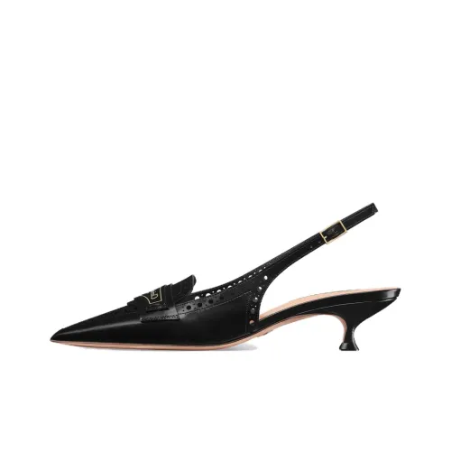 DIOR Мальчик Низкий каблук Высокие каблуки 4CM Женские Черный