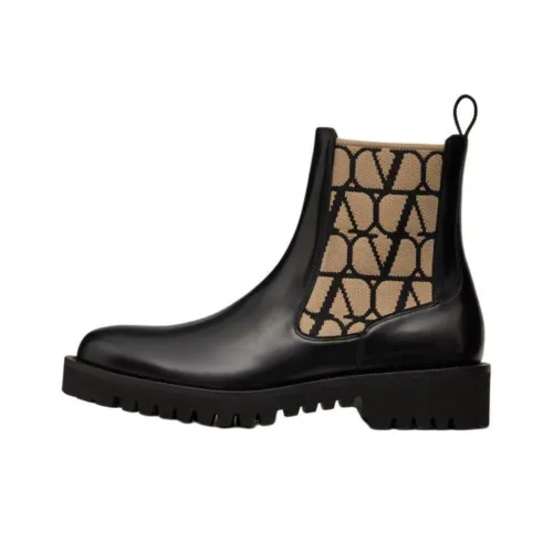 Valentino Короткий Челси Мужской Черный