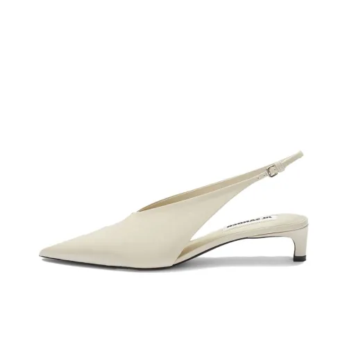 JIL SANDER Высокие каблуки Экрю Женские