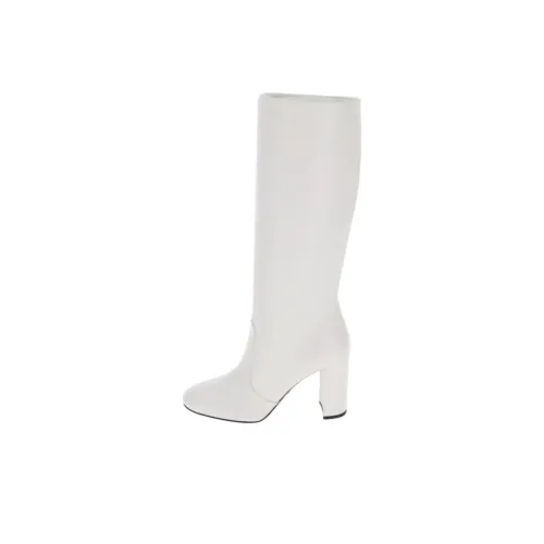 PRADA Женские белые сапоги до колена