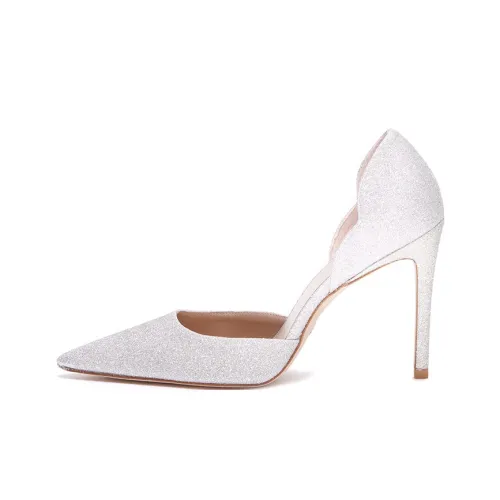 Stuart Weitzman SW Узкий каблук Высокие каблуки Женские Серебряные