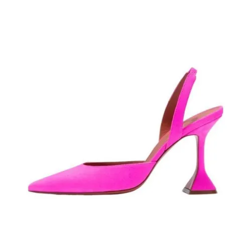 AMINA MUADDI Конусный каблук Высокие каблуки 9 см Женские Розовые