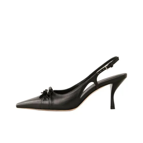 REFORMATION Noreen Высокие каблуки 7,5 см Женские Черные