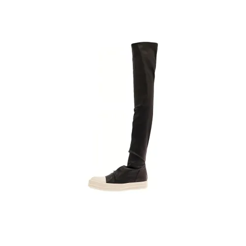 RICK OWENS Ботинки выше колена, черные, женские