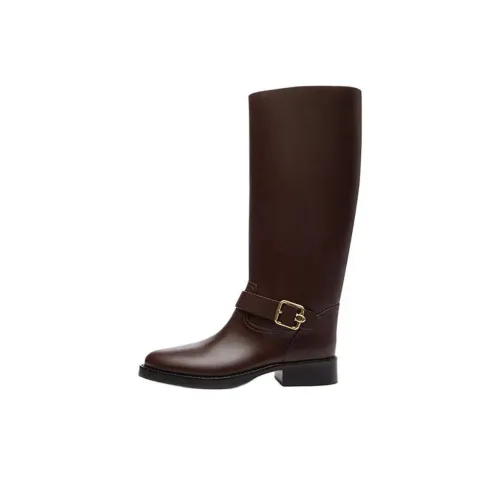 COACH Madeline Колено Высокие сапоги Женские Коричневый