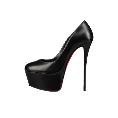 CL Узкий каблук Высокие каблуки 16 см Женские Черный