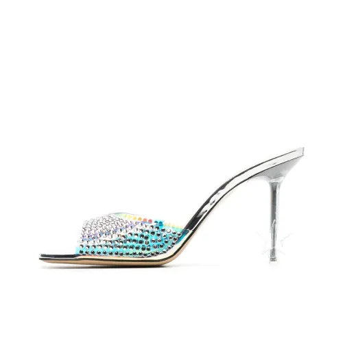 MACH MACH Узкий каблук Высокие каблуки Женские Серебряные