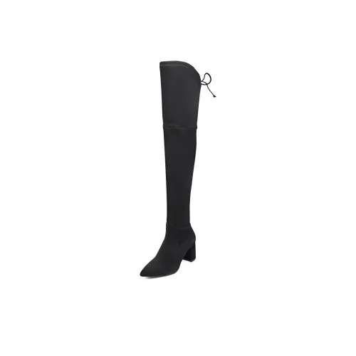 Stuart Weitzman Ботинки выше колена, черные, женские