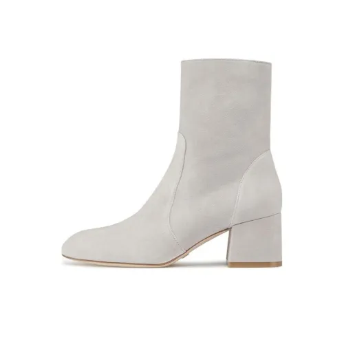 Stuart Weitzman Ботильоны Перламутрово-серые Женские