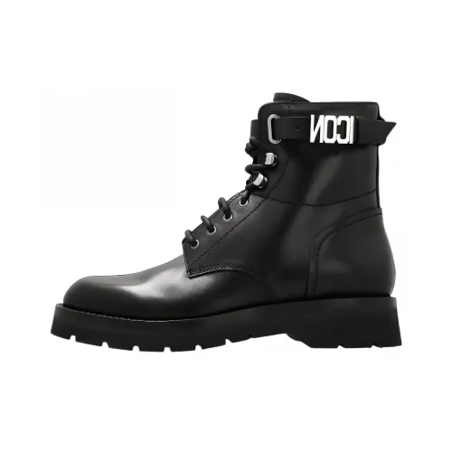 DSQUARED 2 Короткий MID Martin Boot Мужской Черный
