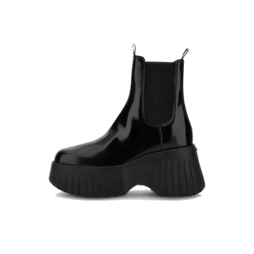 HOGAN H Stripes Короткий Челси 9 см Женский Черный