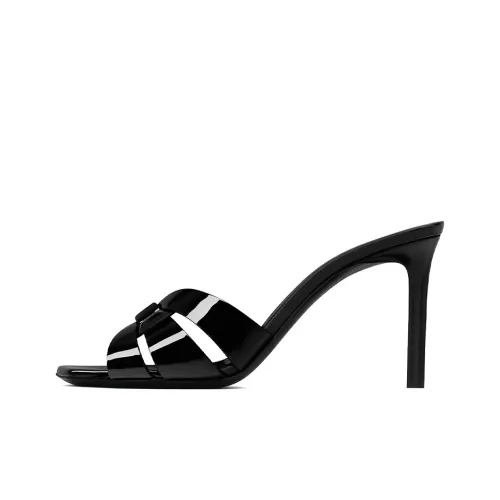 SAINT LAURENT TRIBUTE Узкий каблук Высокие каблуки 8,5 см Женские Черный