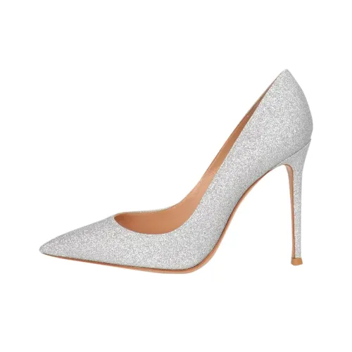 GIANVITO ROSSI Высокие каблуки Серебристые Женские