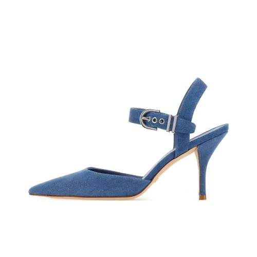 Stuart Weitzman SW Узкий каблук Высокие каблуки Женские Синий