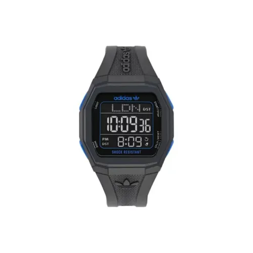 Adidas Originals Кварцевые часы пластиковый ремешок 48*50 мм черный циферблат унисекс