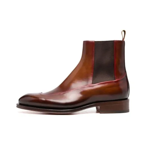 Santoni Короткий Челси Мужской Коричневый