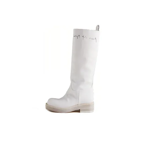 Ann Demeulemeester Jose Колено Высокие сапоги Женские Белые