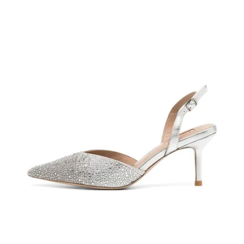 NICOLI Узкий каблук Высокие каблуки 8,5 см Женские Серебряные